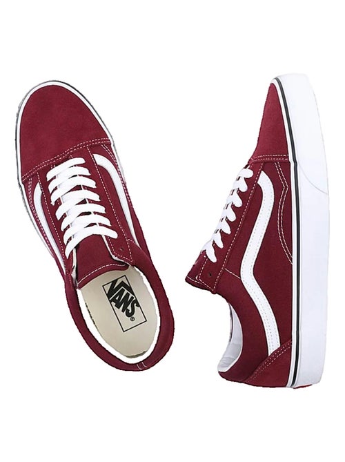 Baskets Old Skool toile et cuir Vans - Kiabi