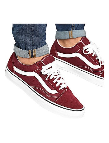 Baskets Old Skool toile et cuir Vans