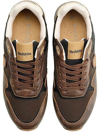 Baskets oyato chataigne ecru redskins