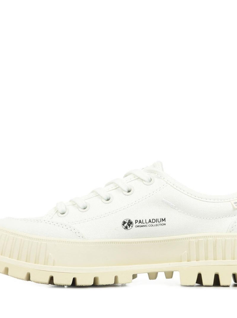 Baskets Palladium Pallashock Lo Organic 2 Blanc - Kiabi