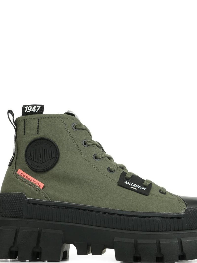 Baskets Palladium Revolt Hi TX Vert olive - Kiabi