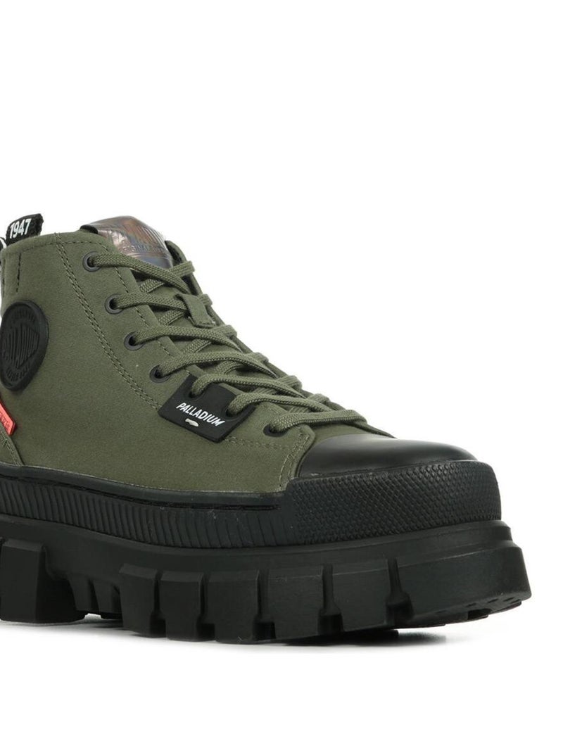Baskets Palladium Revolt Hi TX Vert olive - Kiabi