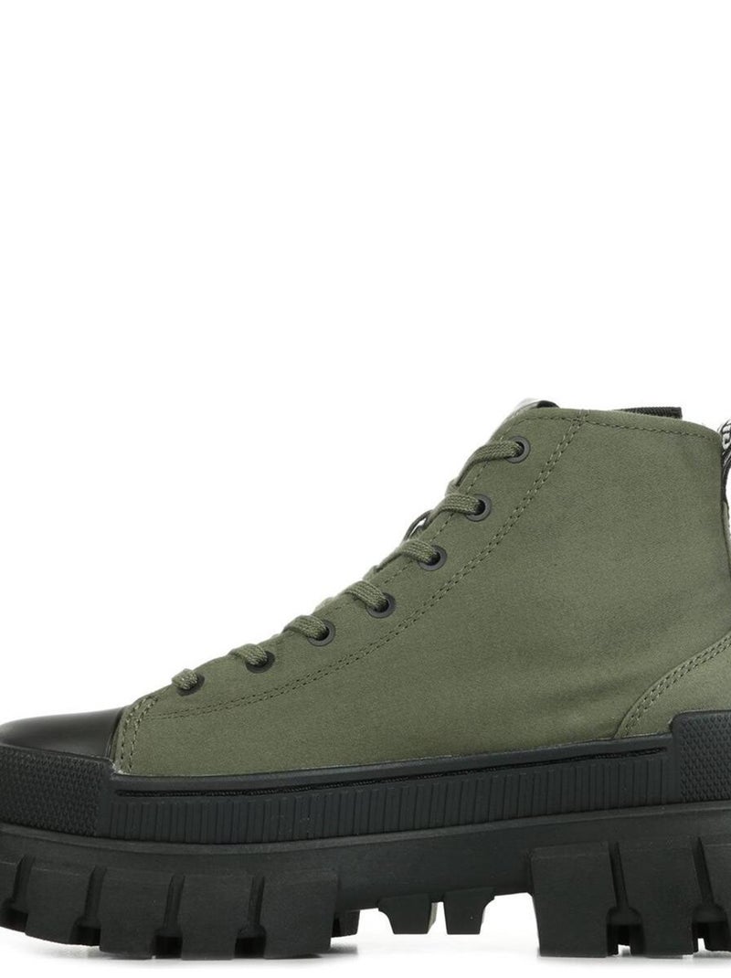 Baskets Palladium Revolt Hi TX Vert olive - Kiabi