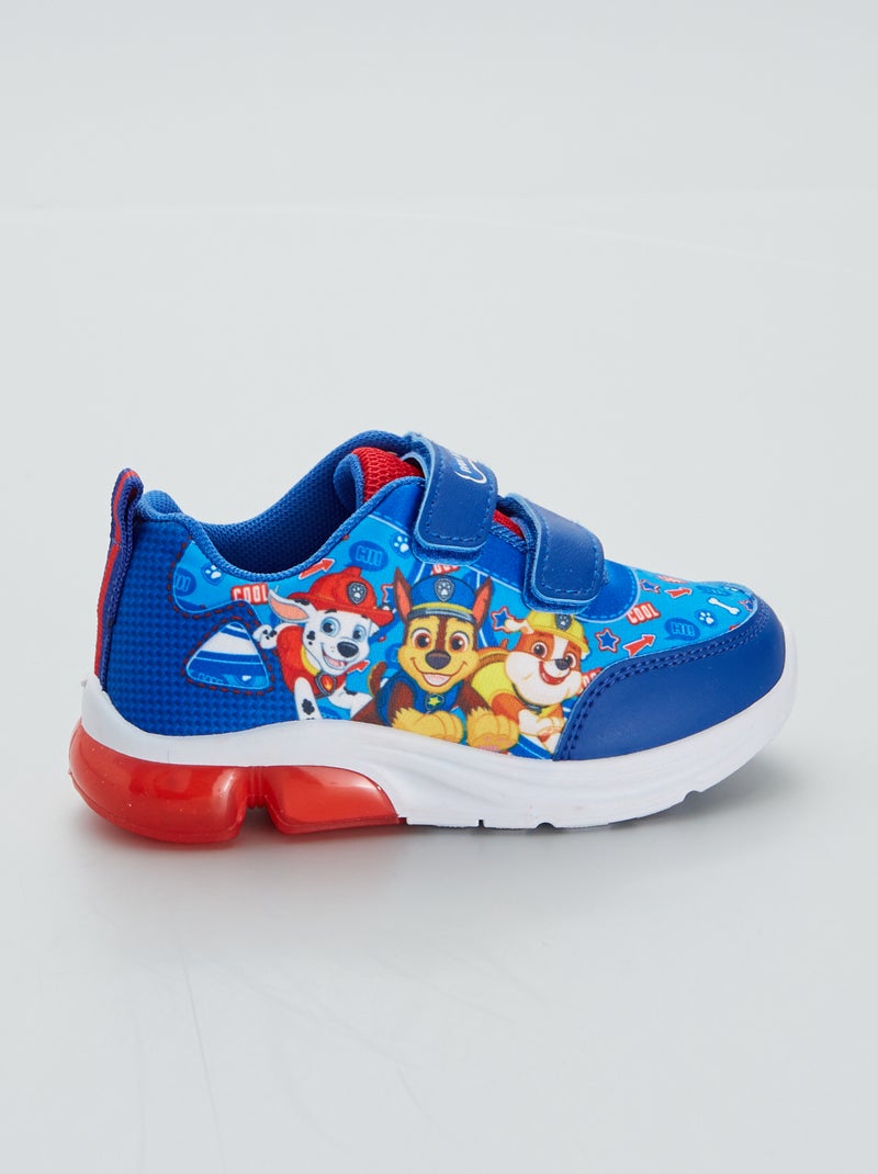 Baskets 'Pat'Patrouille' à LED bleu - Kiabi