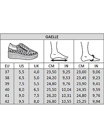 Baskets pieds larges h - gaelle