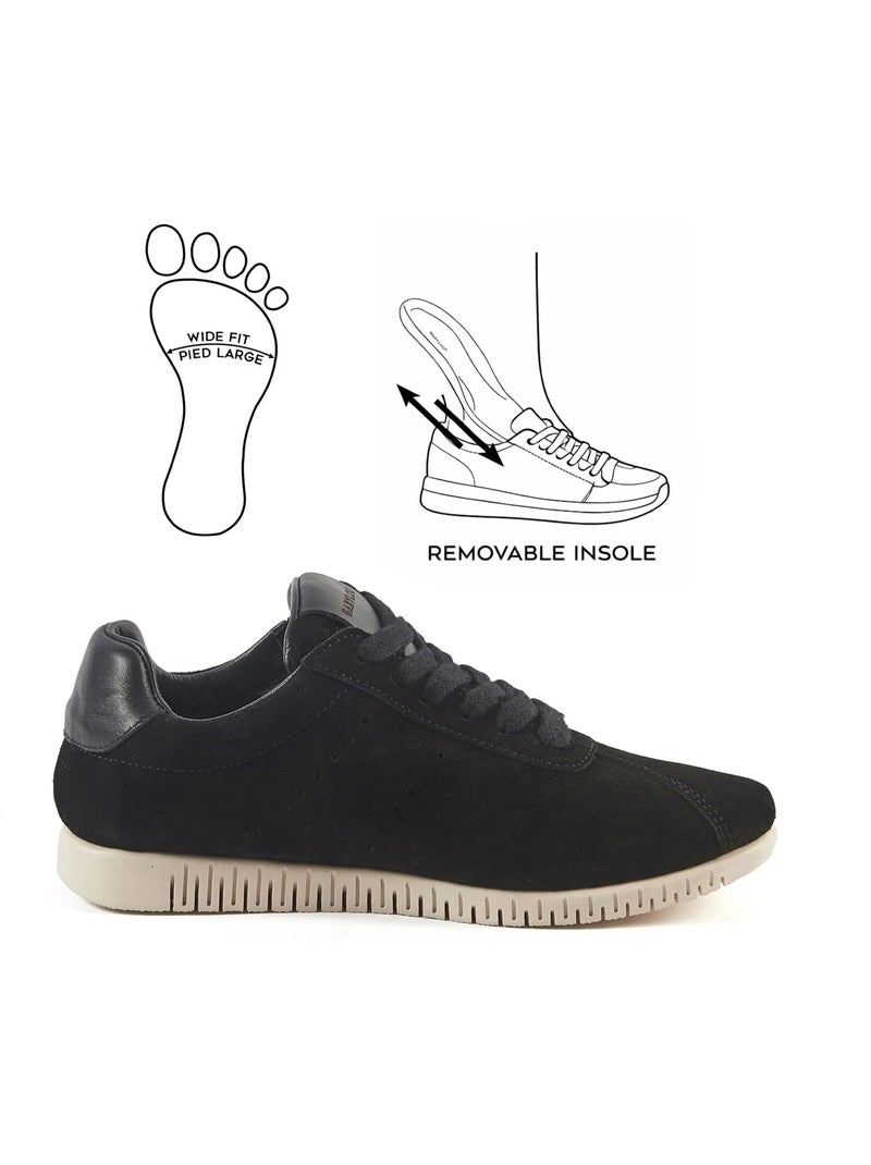 Baskets pieds larges h - jane Noir Noir - Kiabi