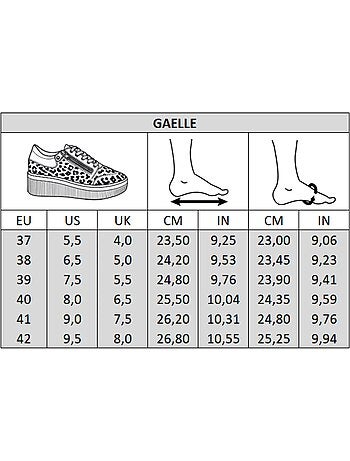 Baskets pieds larges H - Modèle Gaelle