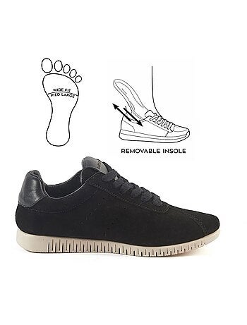 Baskets pieds larges H - Modèle Jane