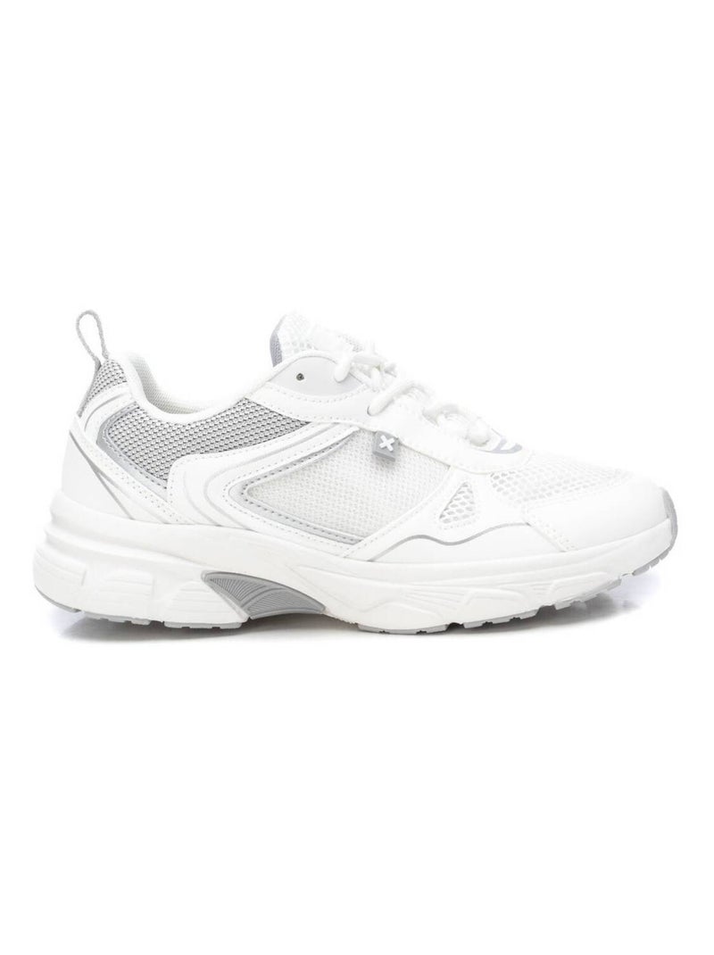 Baskets plaine lacets Argent - Kiabi