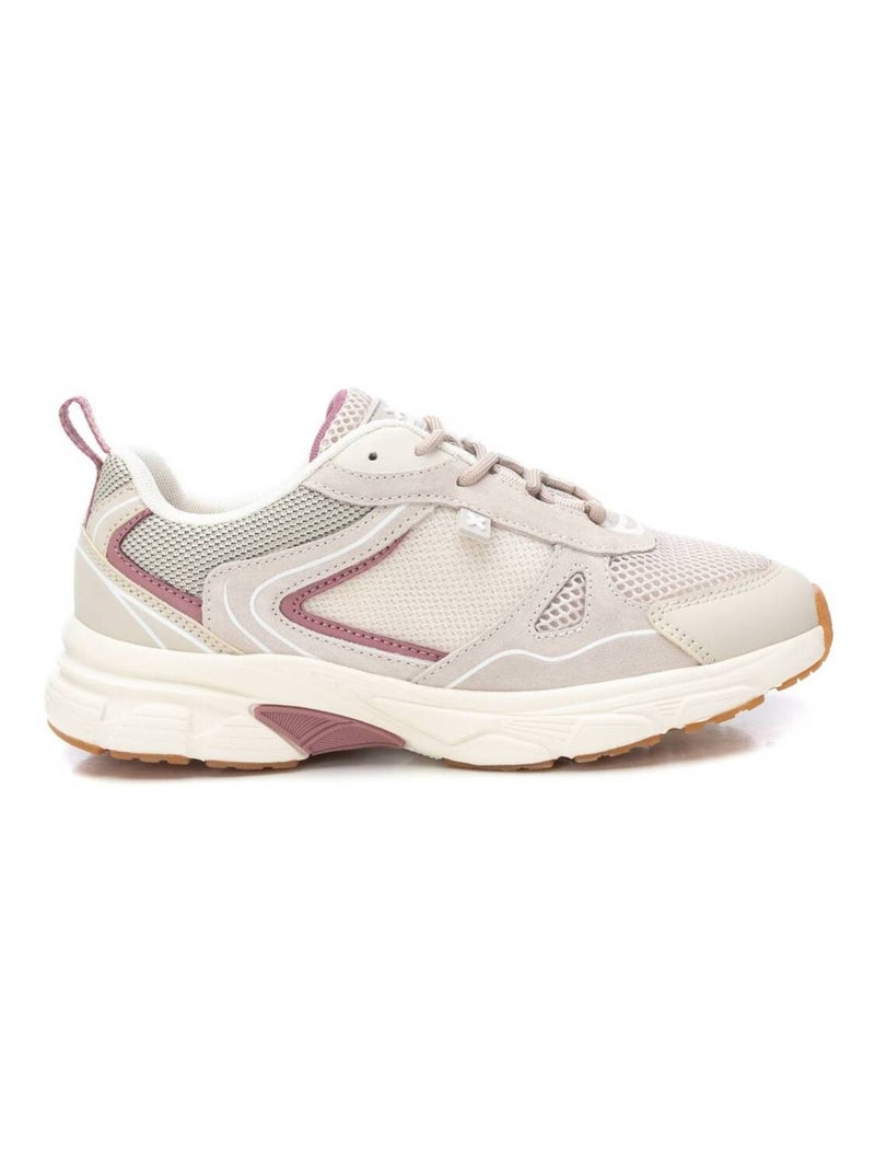 Baskets plaine lacets Beige - Kiabi