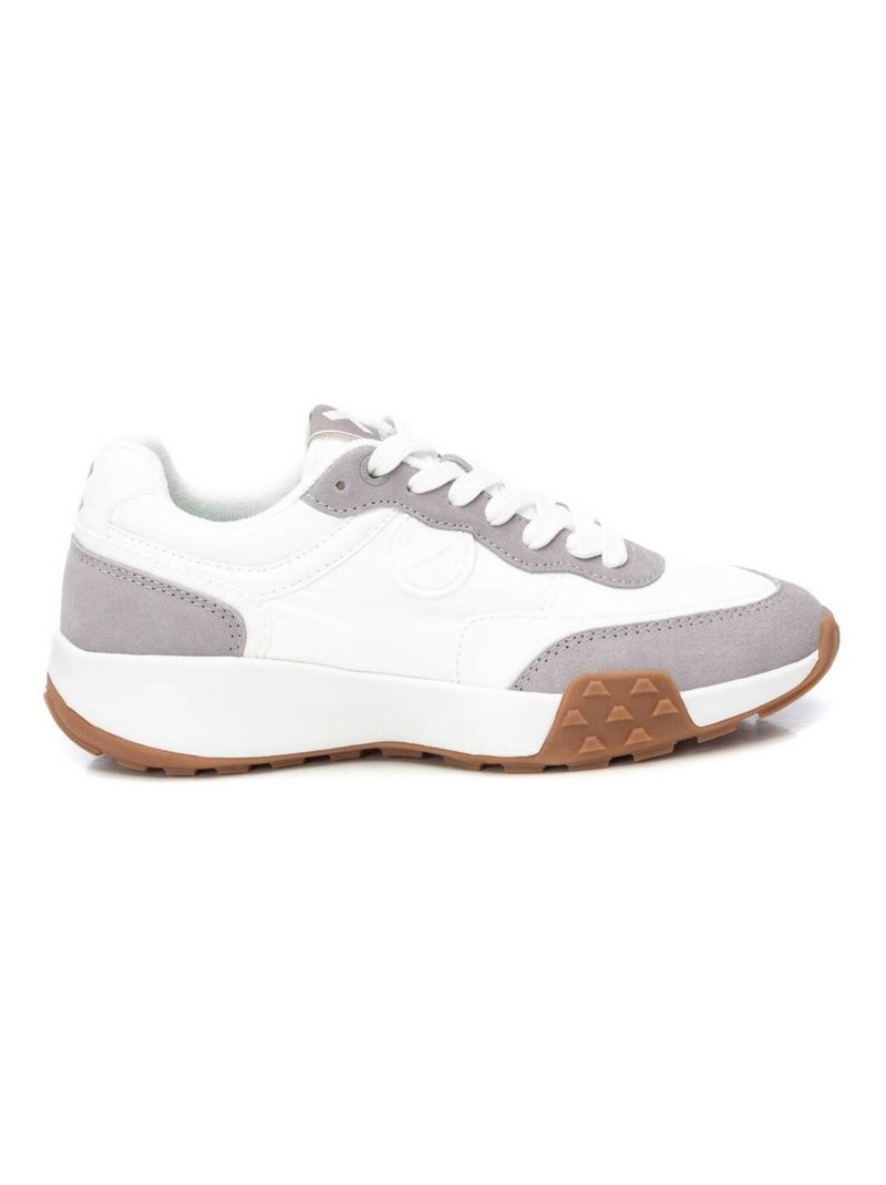 Baskets plaine lacets Blanc - Kiabi