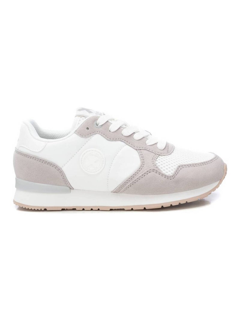 Baskets plaine lacets Blanc - Kiabi