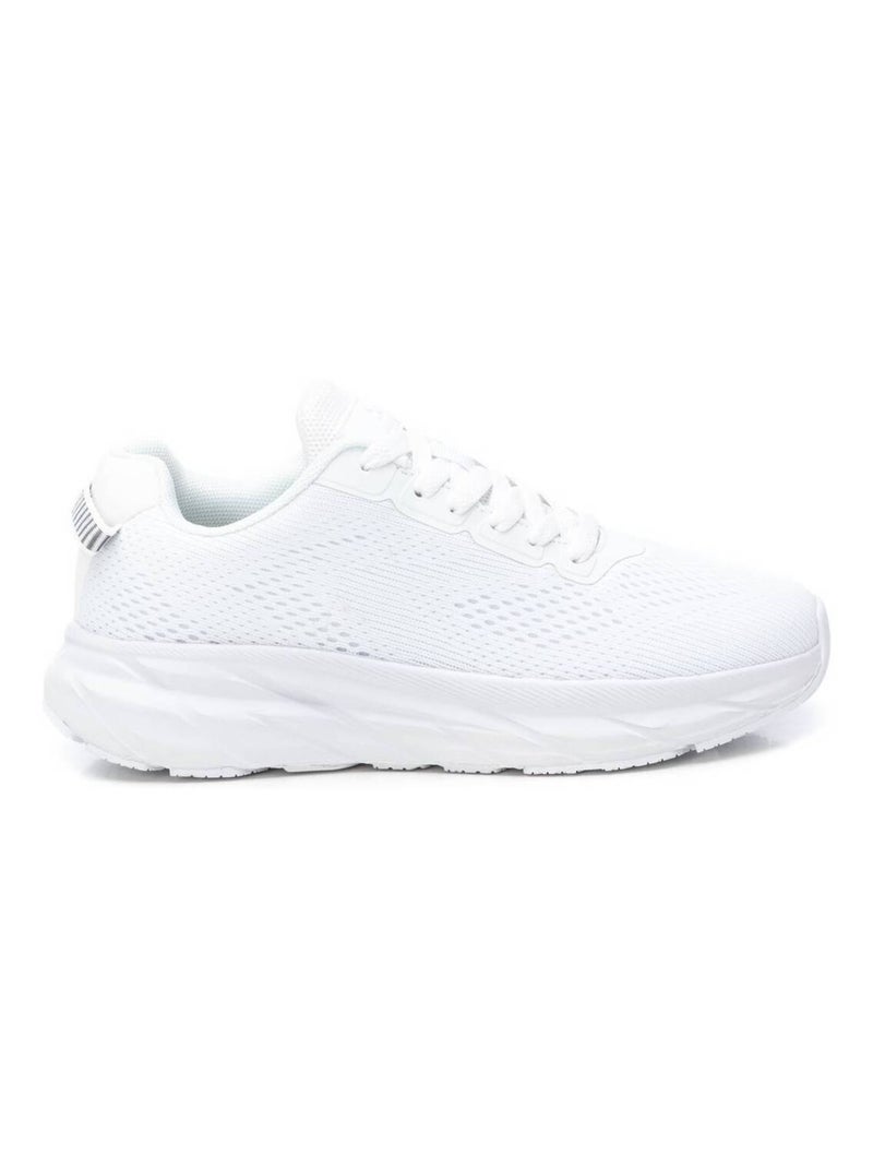 Baskets plaine lacets Blanc - Kiabi