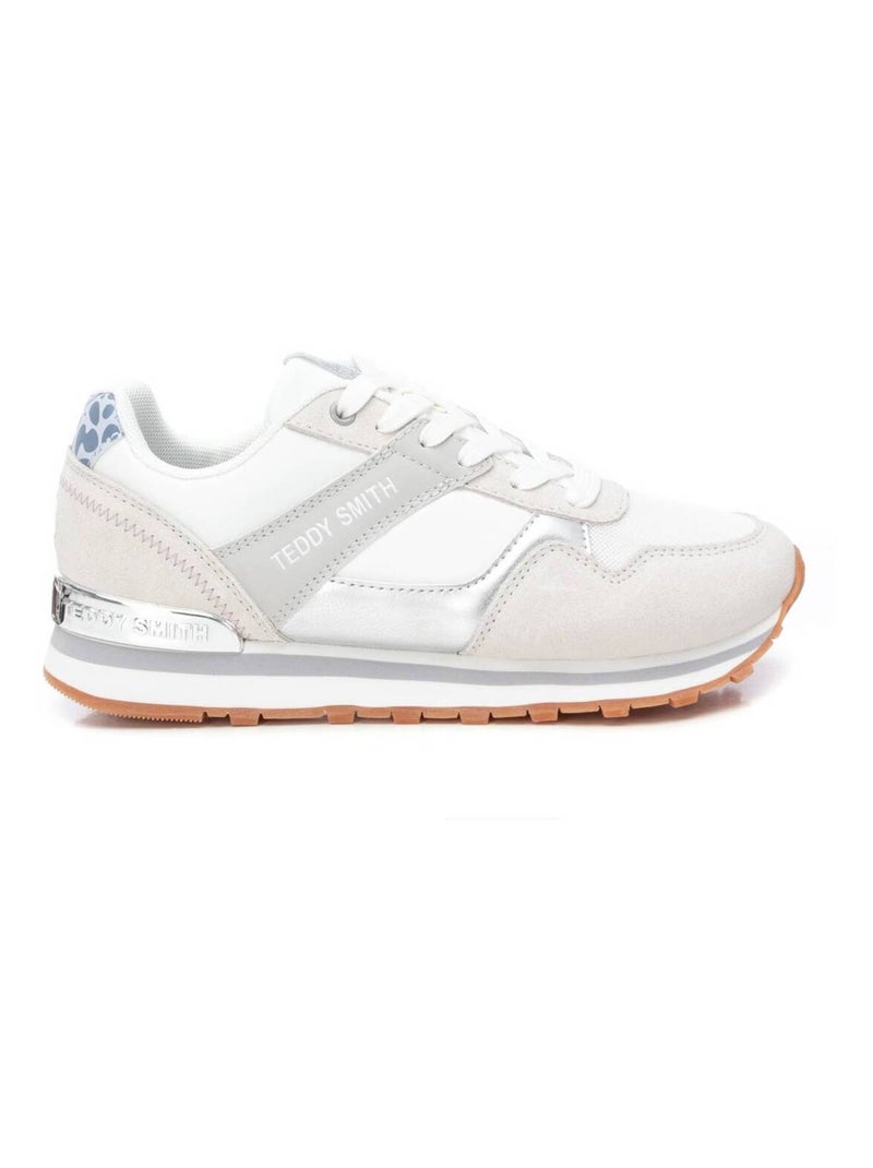 Baskets plaine lacets Blanc - Kiabi