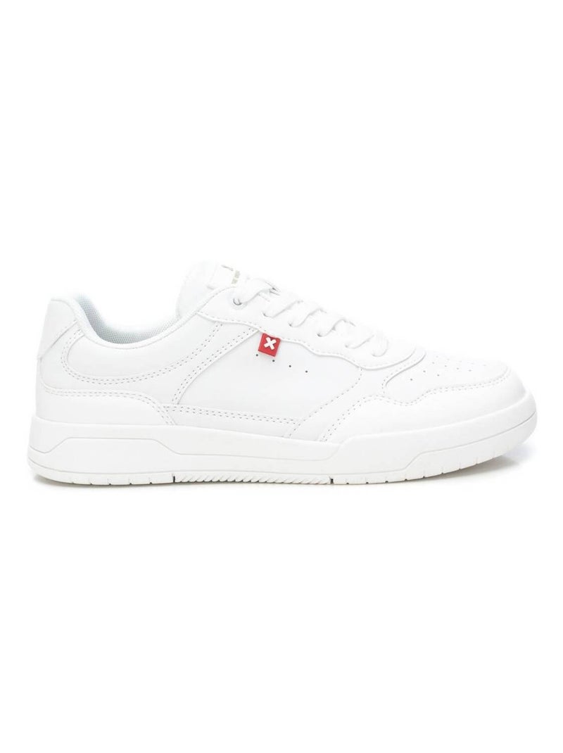 Baskets plaine lacets Blanc - Kiabi