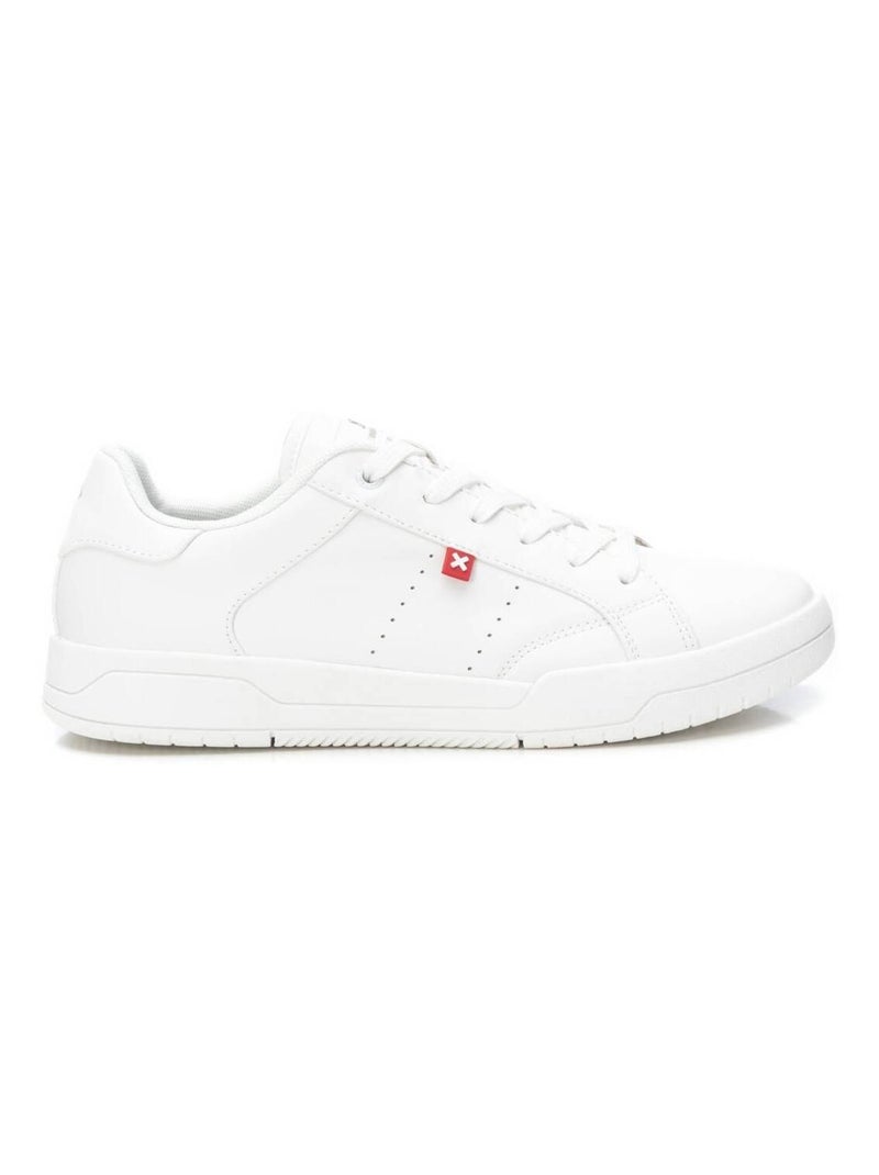 Baskets plaine lacets Blanc - Kiabi