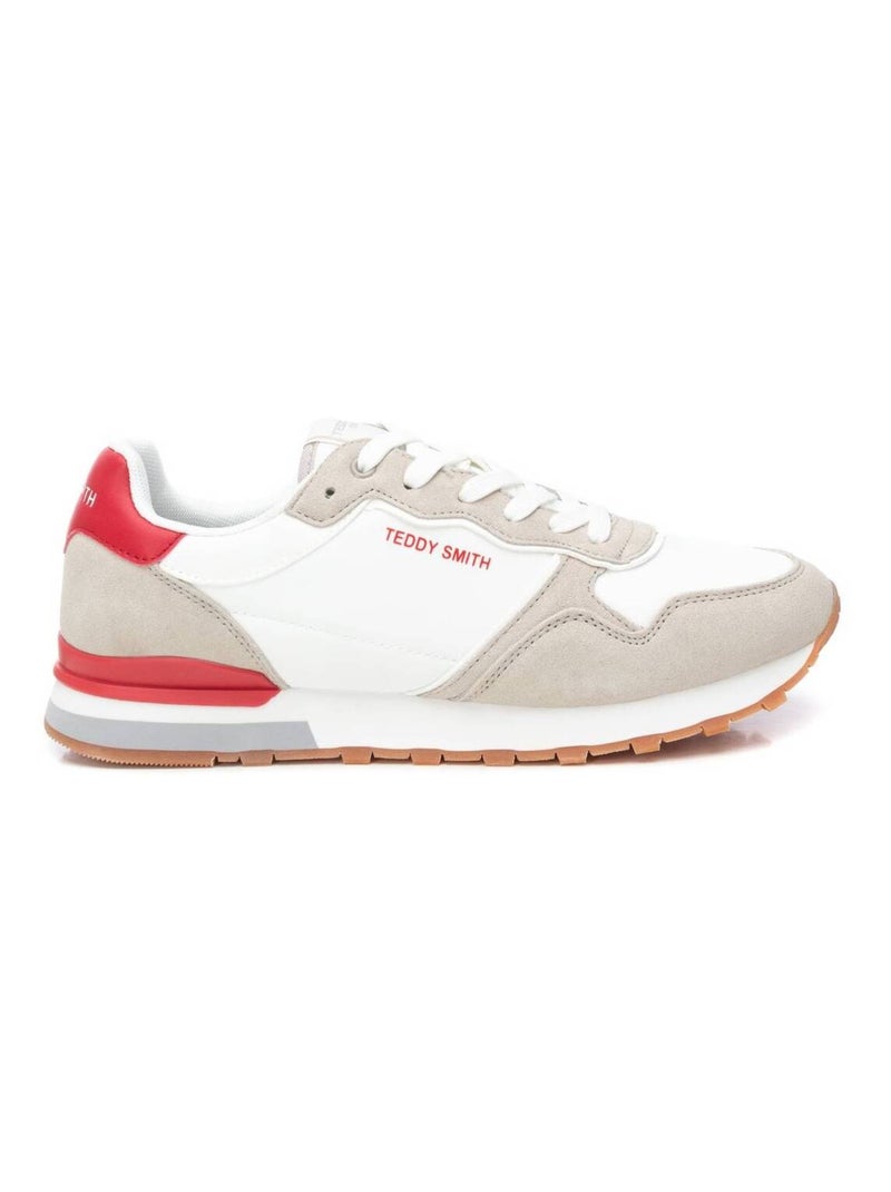 Baskets plaine lacets Blanc - Kiabi