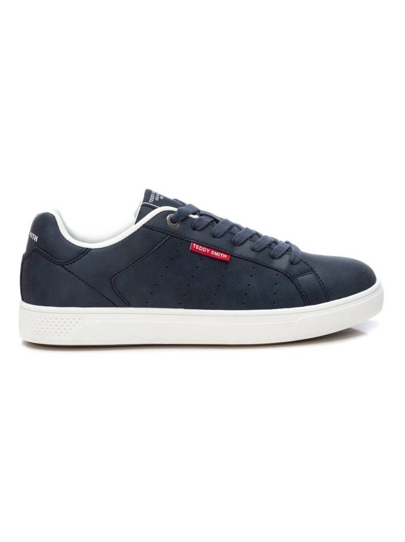Baskets plaine lacets Bleu - Kiabi