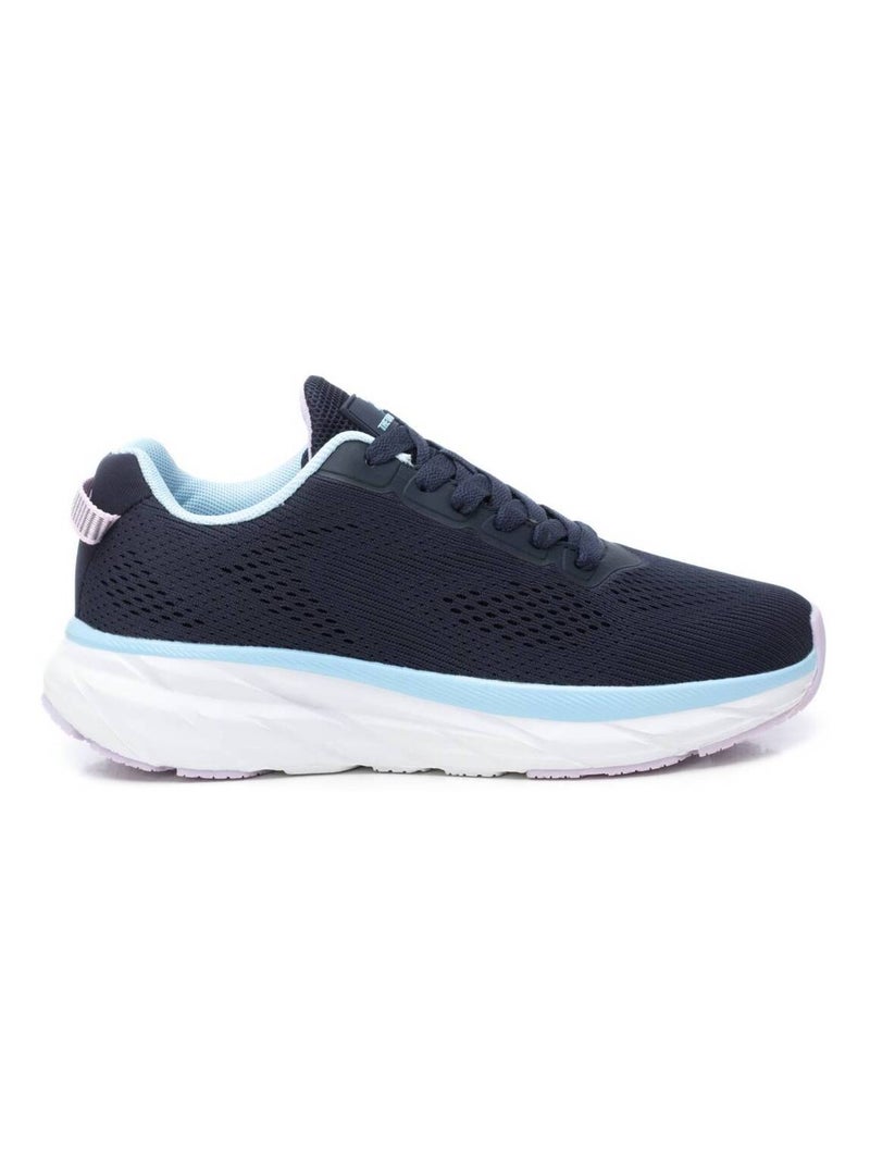 Baskets plaine lacets Bleu - Kiabi