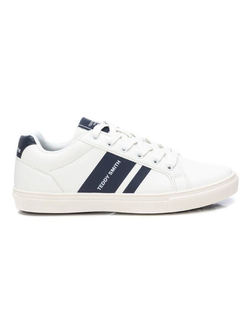 Baskets plaine lacets Bleu - Kiabi