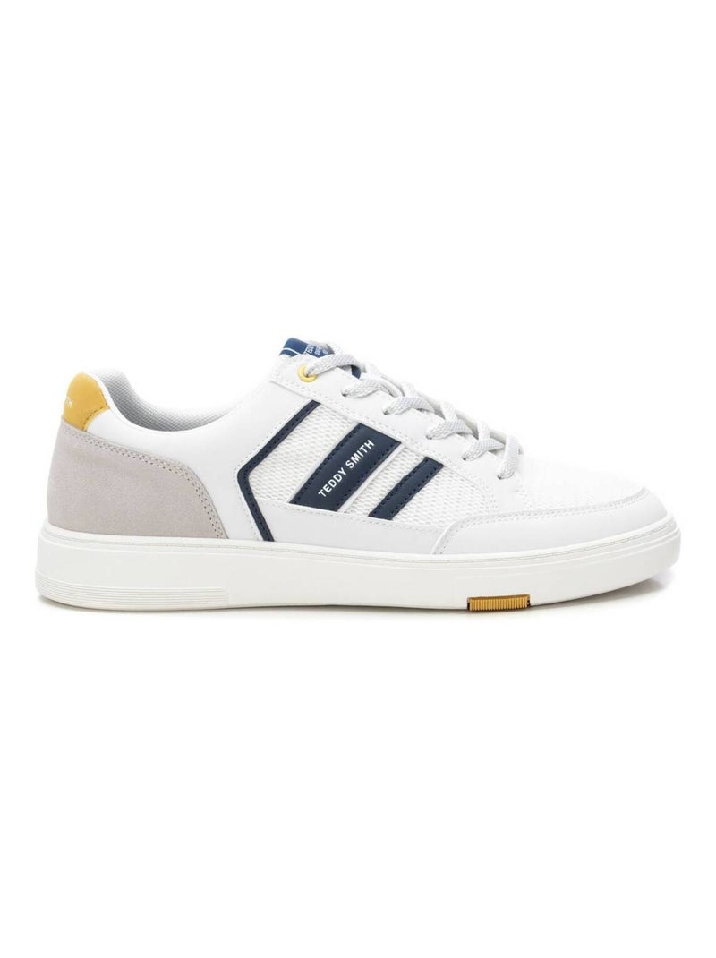 Baskets plaine lacets Bleu - Kiabi