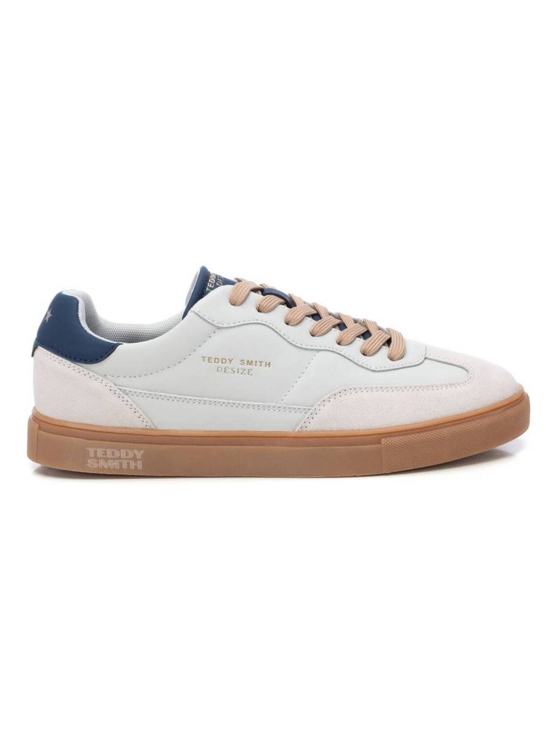 Baskets plaine lacets Bleu - Kiabi