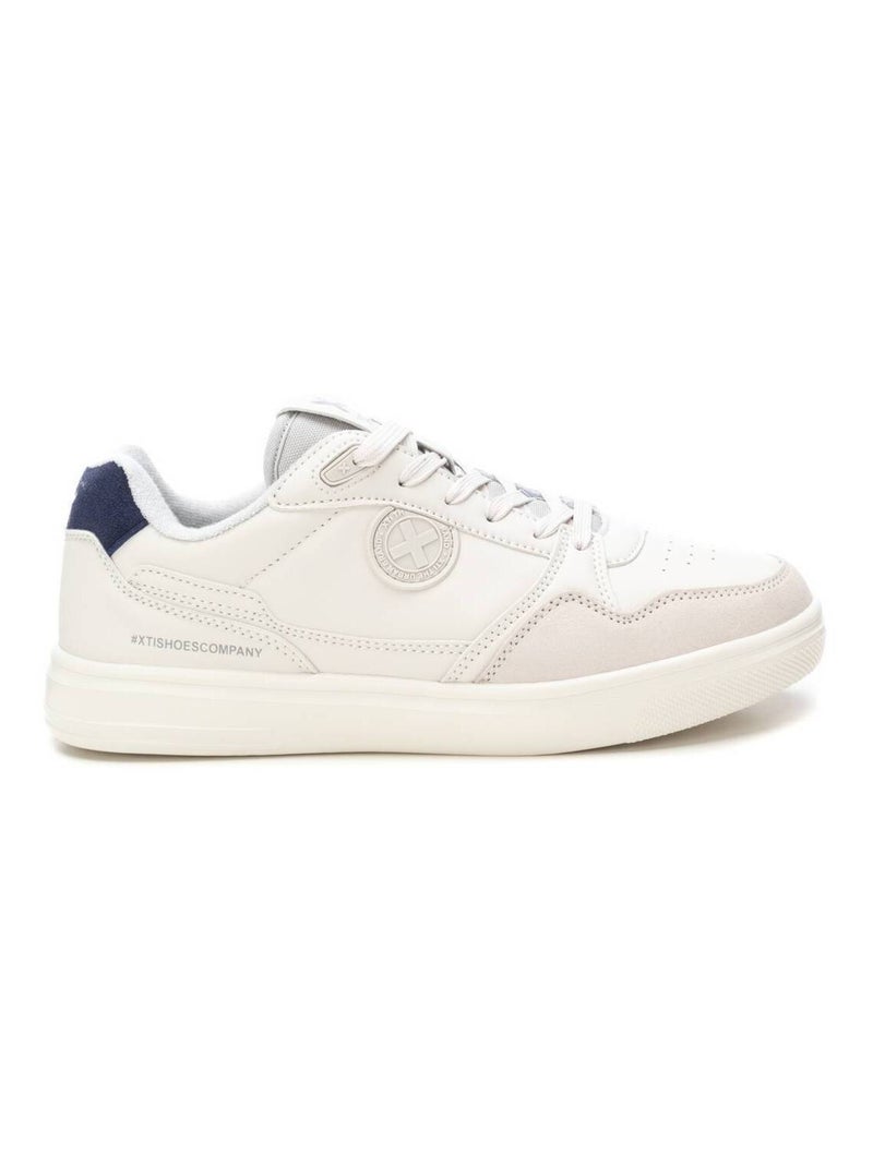 Baskets plaine lacets Bleu - Kiabi