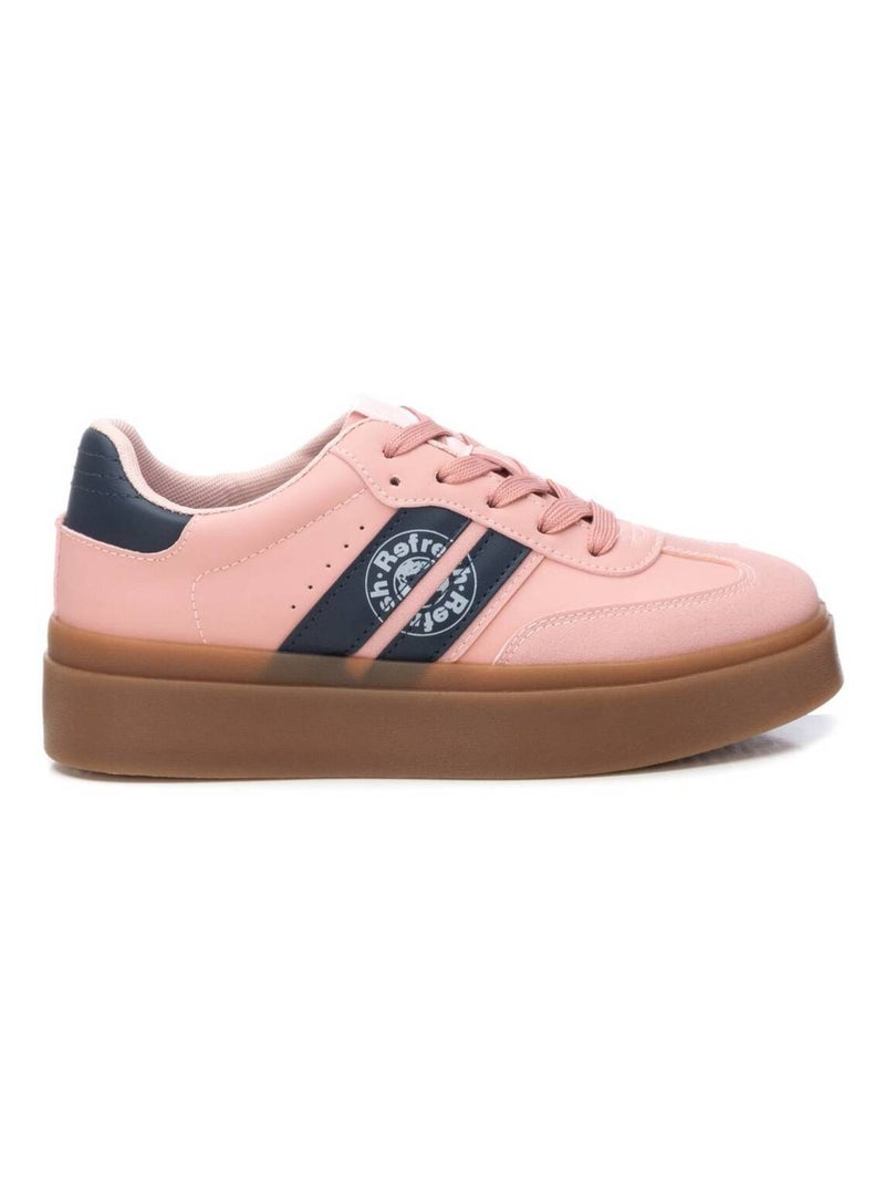 Baskets plaine lacets Crème - Kiabi