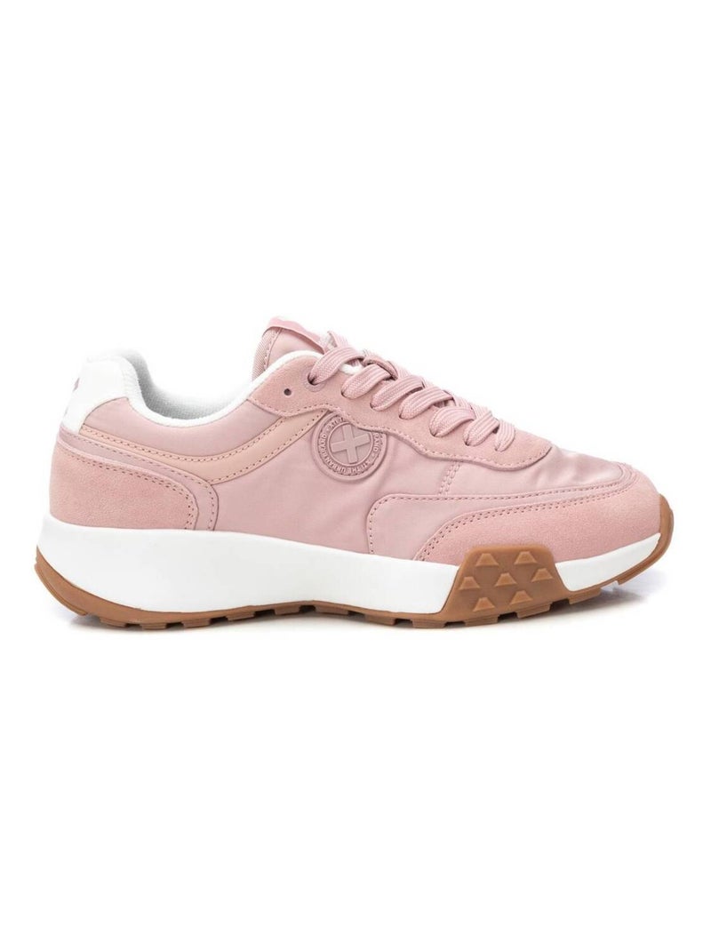 Baskets plaine lacets Crème - Kiabi