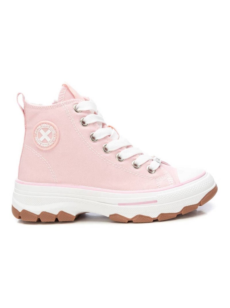 Baskets plaine lacets Crème - Kiabi