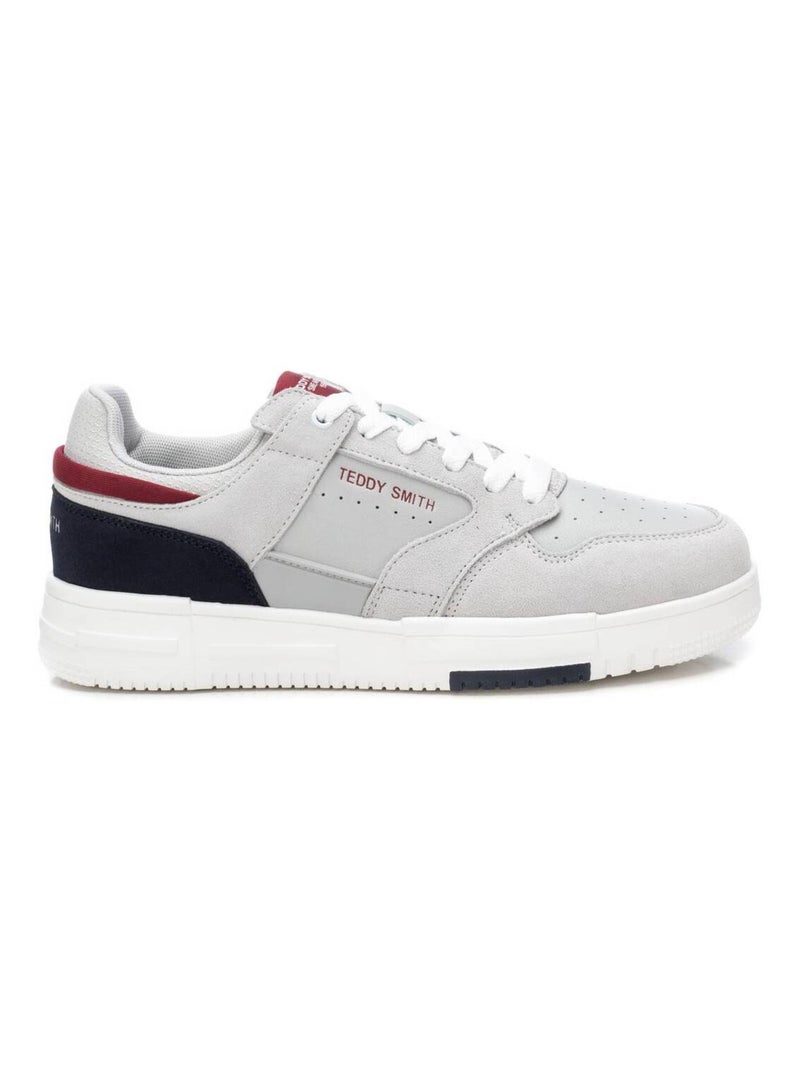 Baskets plaine lacets Gris - Kiabi