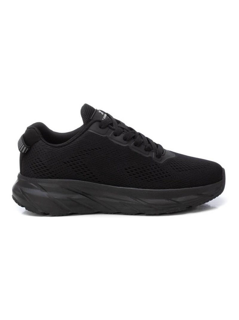 Baskets plaine lacets Noir - Kiabi