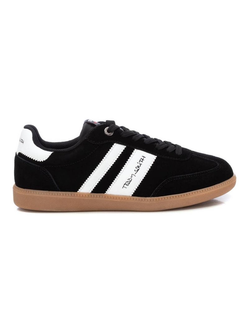 Baskets plaine lacets Noir - Kiabi