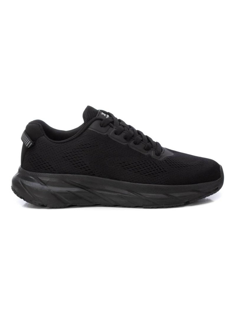 Baskets plaine lacets Noir - Kiabi