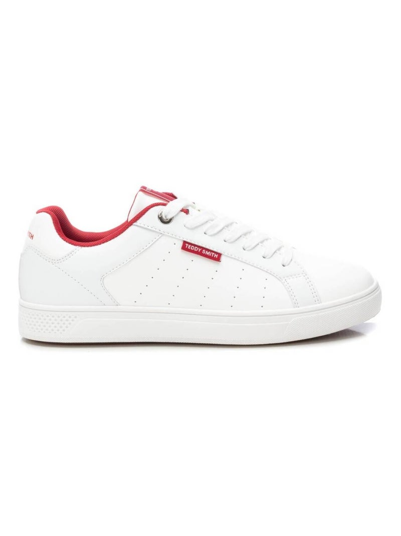 Baskets plaine lacets Rouge - Kiabi