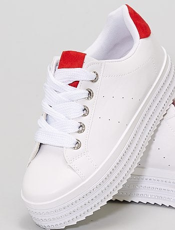 Baskets plateforme à strass