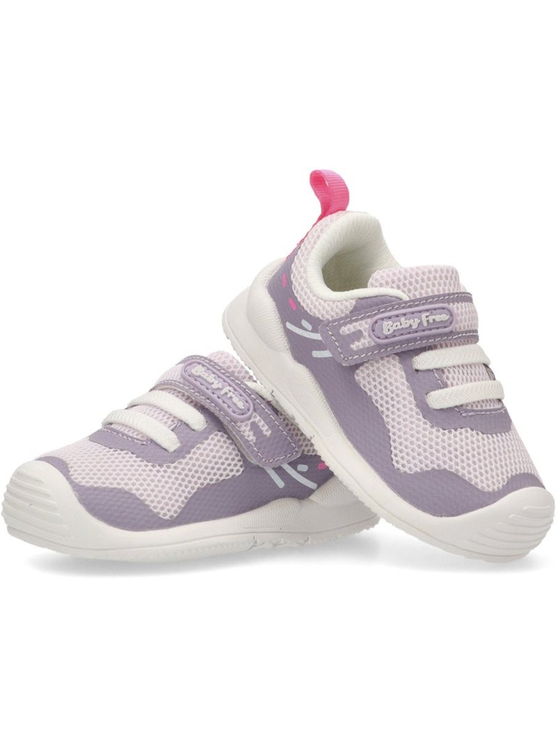 Baskets plates décontractées pour filles - chetto Mauve lilas - Kiabi