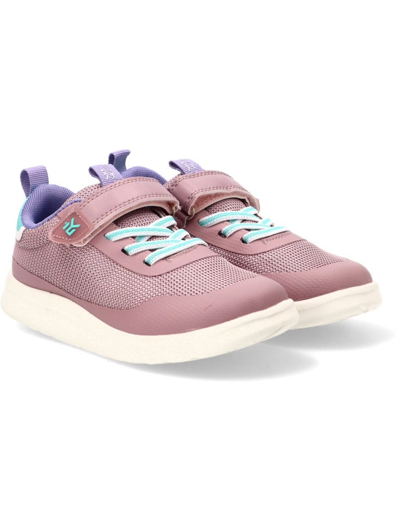 Baskets plates éco-responsables/barefoot pour filles - etika Mauve - Kiabi