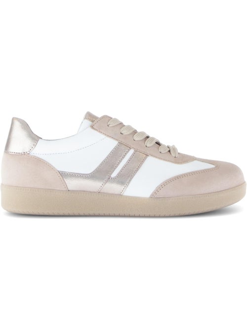 Baskets poudré en cuir et nubuck - Kiabi Baskets poudré en cuir et nubuck - Kiabi