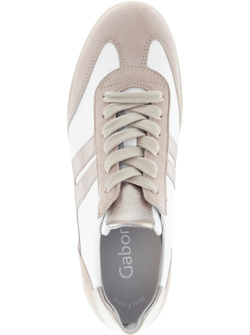 Baskets poudré en cuir et nubuck - Kiabi Baskets poudré en cuir et nubuck - Kiabi