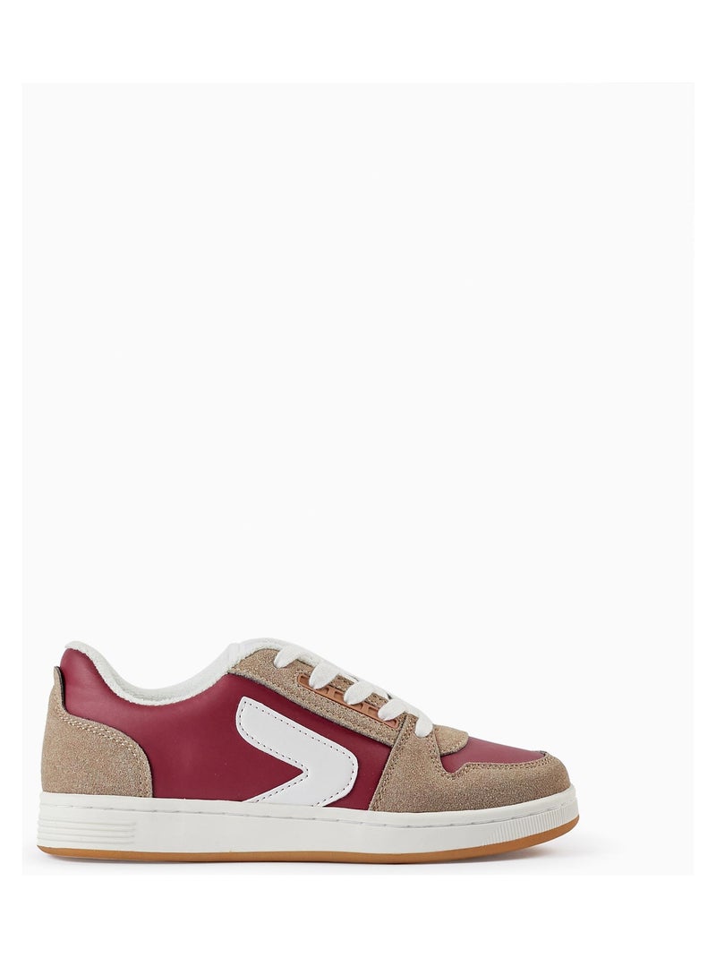 Baskets pour garçon 'ZY Move'   GREAT GOALS GREAT WORLD Beige clair - Kiabi