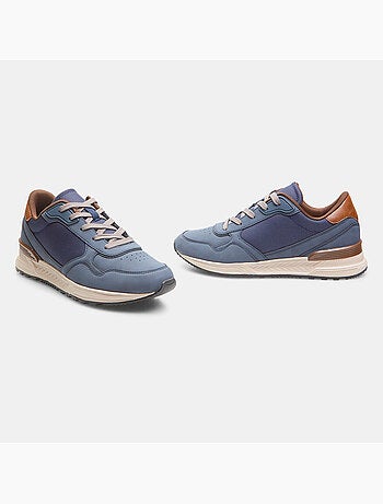 Baskets pour homme effet cuir