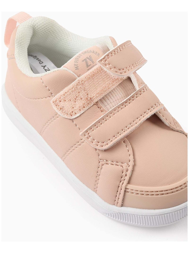 Baskets Premiers Pas Rose clair - Kiabi