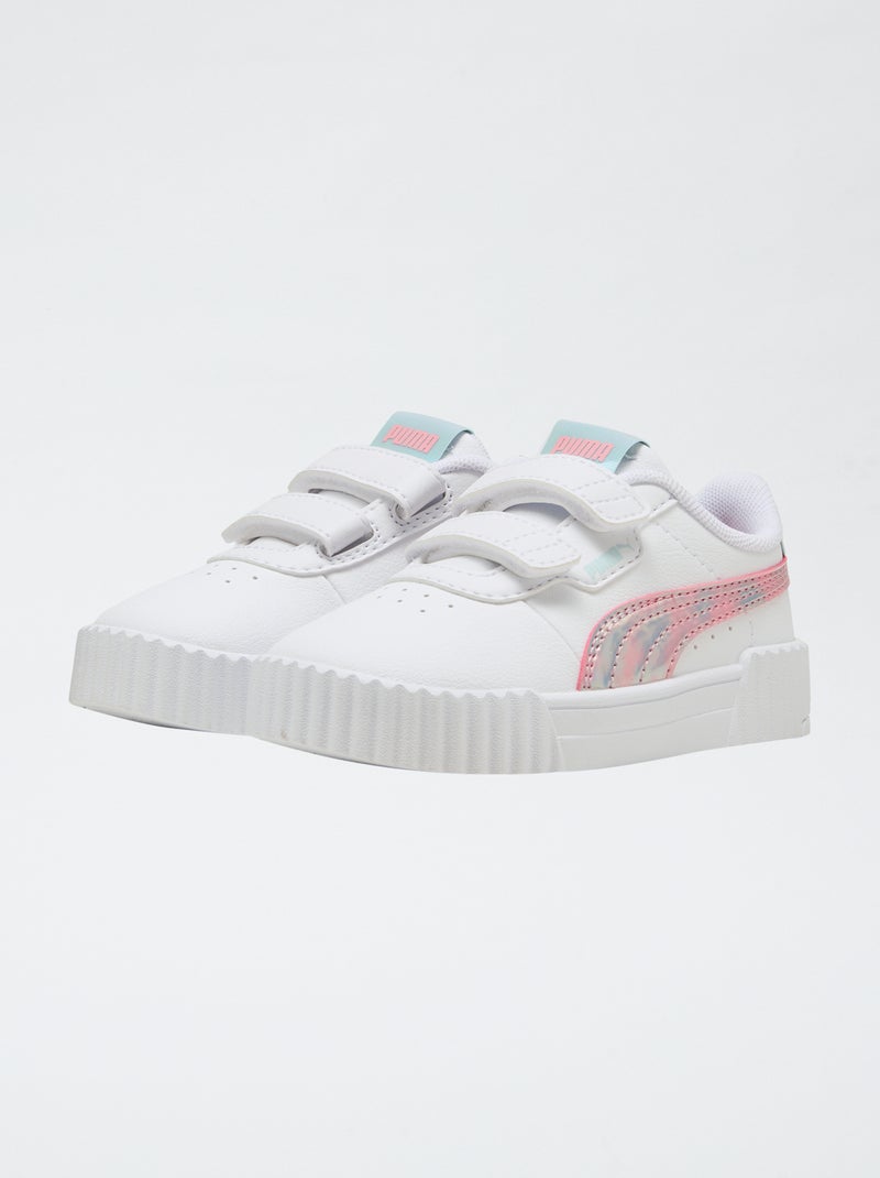 Baskets 'PUMA' avec ouverture par scratchs Rose - Kiabi