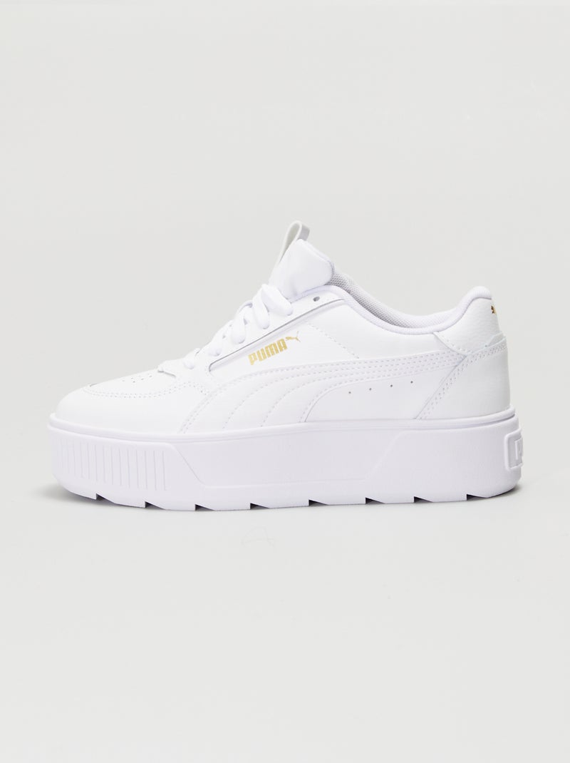 Baskets 'PUMA' blanches Blanc - Kiabi