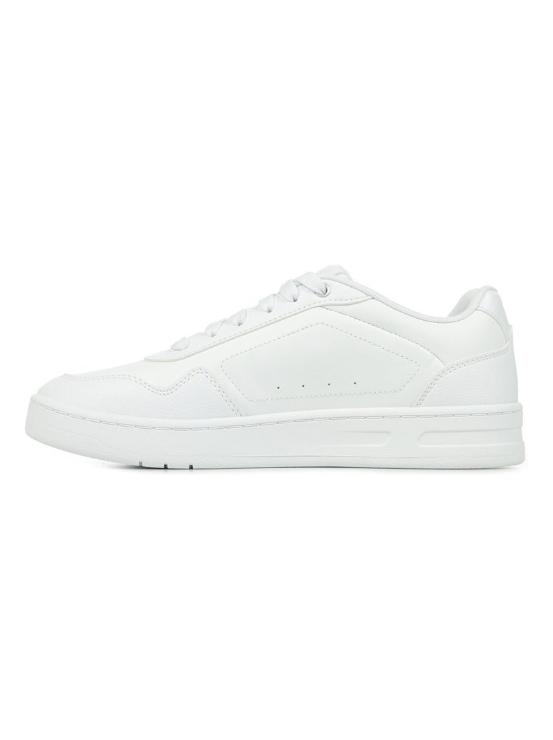 Baskets PUMA Court Classy Blanc Argenté - Kiabi