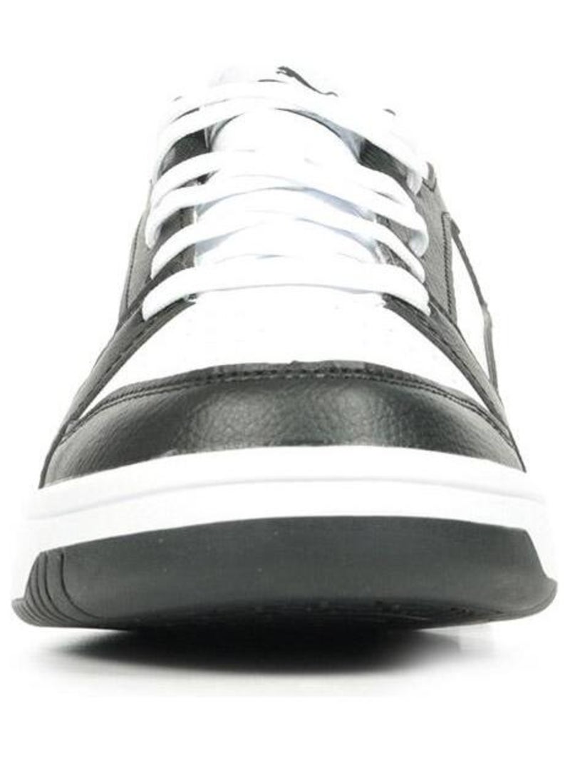 Baskets PUMA Jr Rebound V6 Lo Blanc Noir - Kiabi