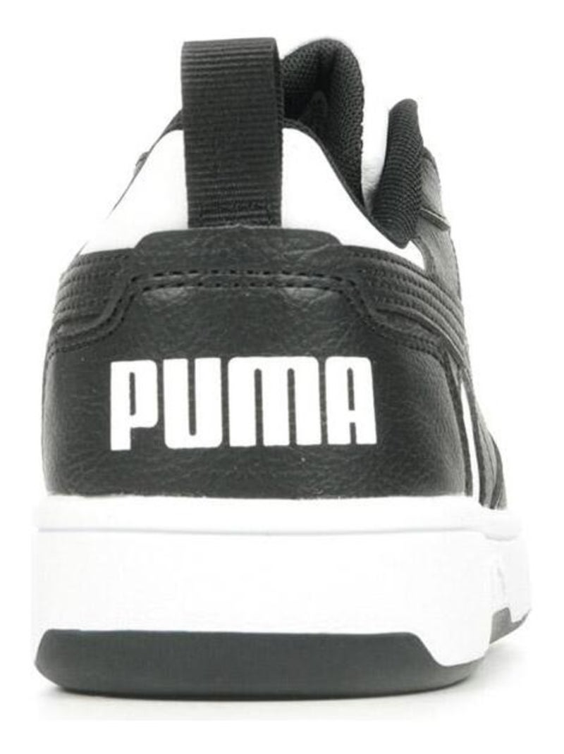 Baskets PUMA Jr Rebound V6 Lo Blanc Noir - Kiabi