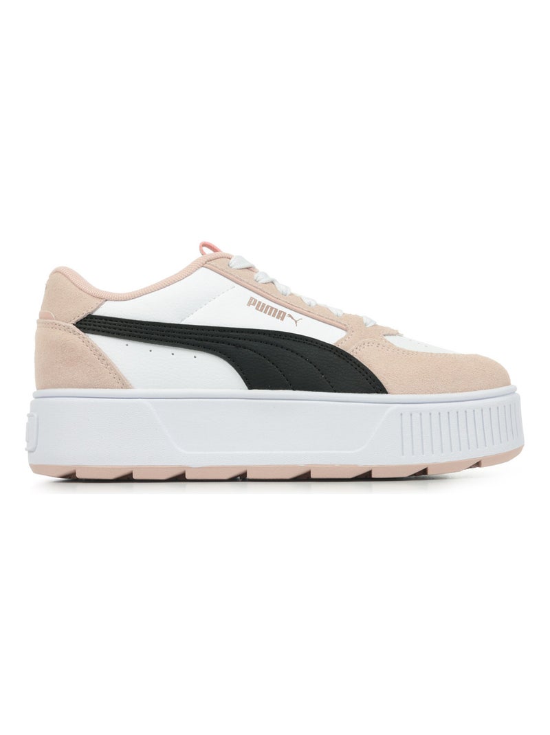 Baskets PUMA Karmen Rebelle Sd Blanc Rose Noir - Kiabi