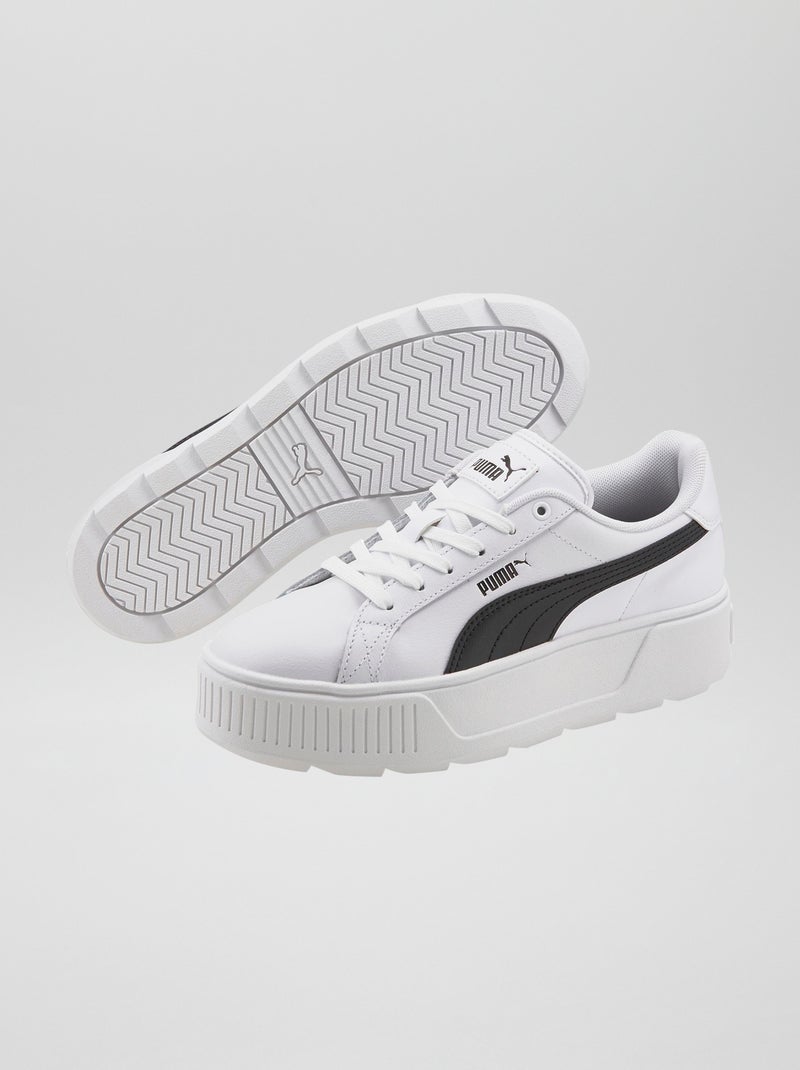 Baskets 'Puma' 'Karmen' semelle épaisses Blanc/noir - Kiabi